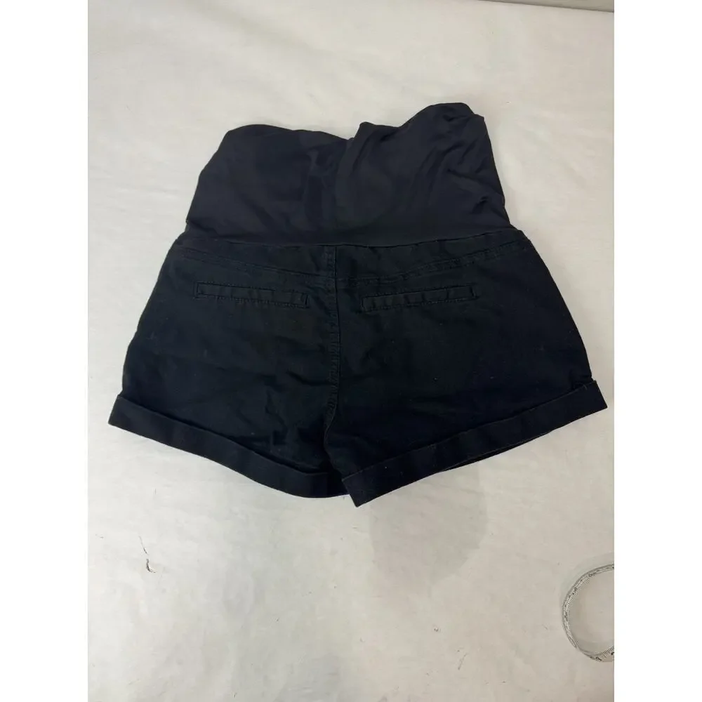 Celebrity Pink Maternity Shorts Black Denim Jean 3" Inseam Size Small - Picture 2 of 5